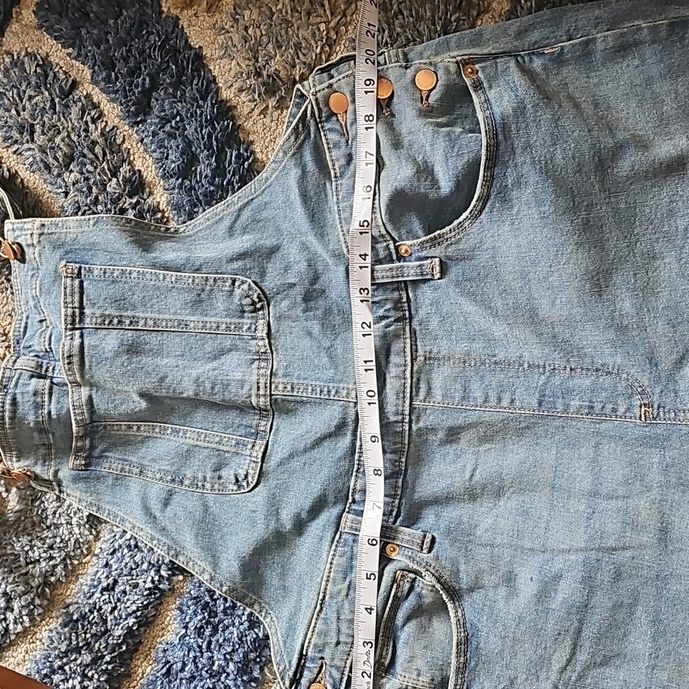 Universal Thread Blue Denim Overalls Classic Workwear - Picture 8 of 10
